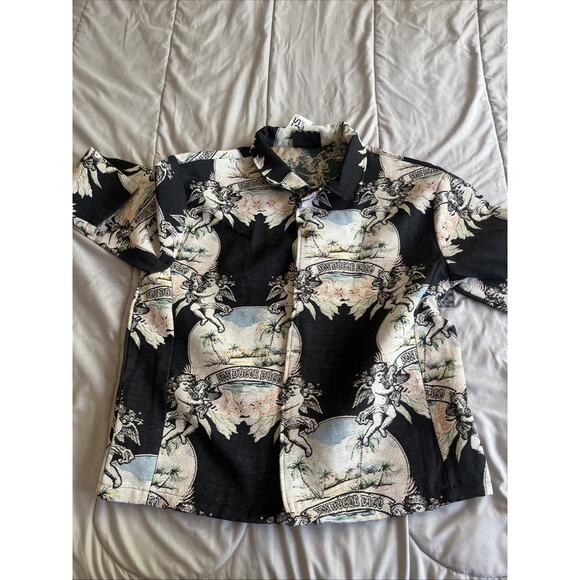 Rebel Vengeance All Over Print Cherubims Oasis Non Duco Dico Jacket Size Large - Picture 12 of 12